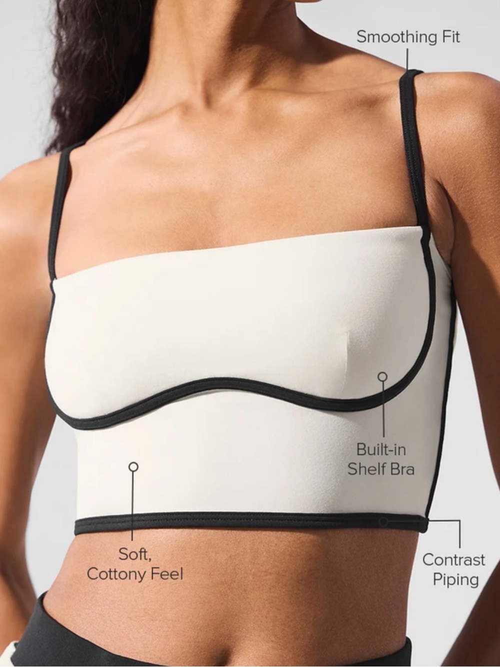 ALO Yoga airbrushed streamlined bra tank